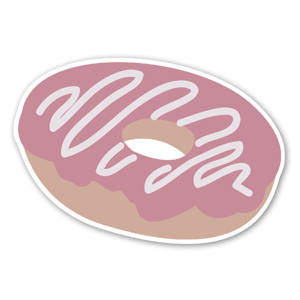 Donut stickers