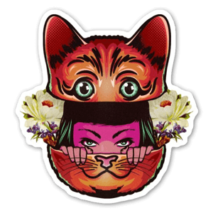 Cool cool catwoman as a sticker 