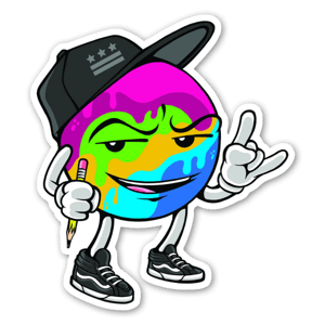 Color Pop Dude sticker. Buy it today!