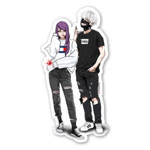 TOKYO GHOUL KANEKI&RIZE sticker