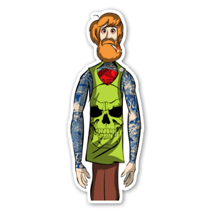 The bearded Stoner - nice sticker man