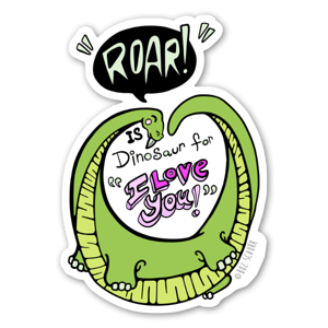 This little critter speaks for himself. Spread the love today with a heart shaped dinosaur!