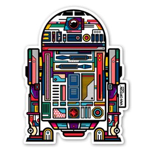 A really cool R2 Robot - sticker