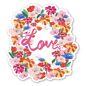 Love Floral Illustration