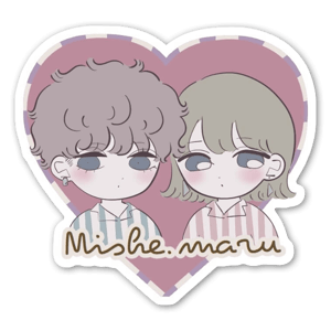 It is a sticker that is in the heart of Mishi Maru.