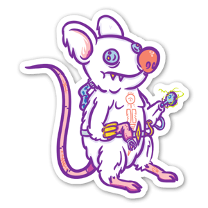 Frankensteins mouse sticker