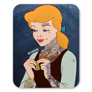 Custom design of tattooed Cinderella