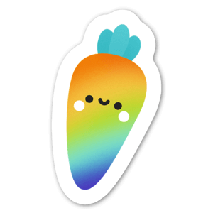 A pround Rainbow carrot