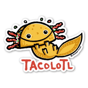 Axolotl is sometimes called the "walking fish", and now he's in a taco from