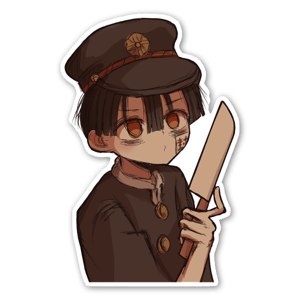 Redrawn from a Toilet-Bound Hanako-kun scene, this sticker is a must need for TBHK anime lovers.