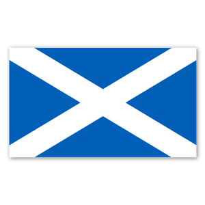 Sticker with flag of scotland