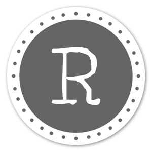 R as a sticker 