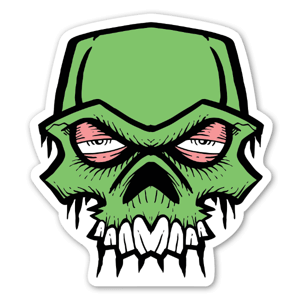 Bobby Green Skull stickers decals 