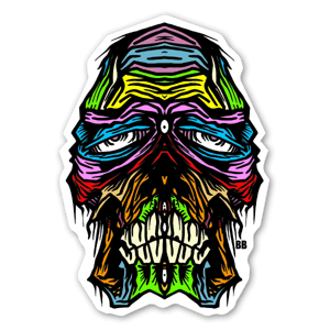 Bobby Skullface stickers labels decals