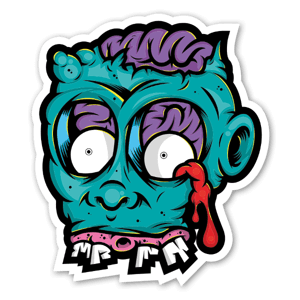 Drippy Zombie sticker by Baker2D and Dangerbrain