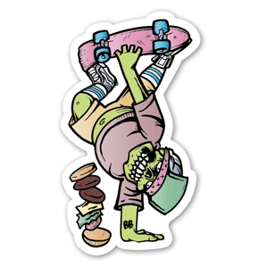 Chubby Skater by Bobby custom stickers labels 