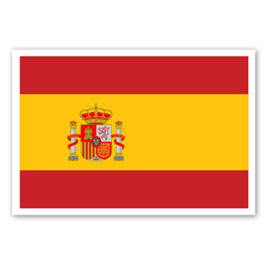 You can now order the flag of Spain as custom stickers 