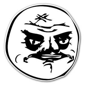 Memes angry rage face sticker