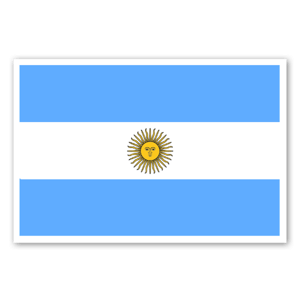 Order this Flag of Argentina as a custom sticker today! 