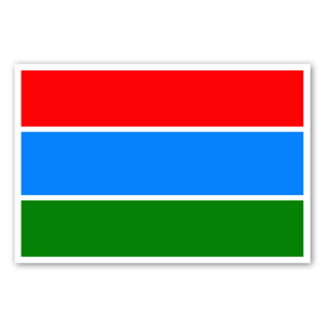 Gambia flag as a sticker 