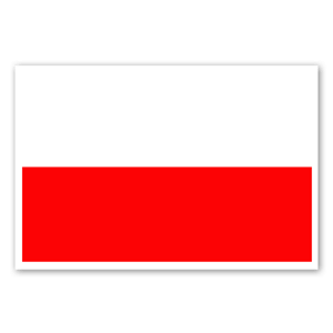 You can now order the Polish flag as a sticker  