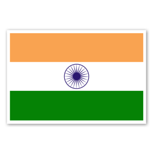 Flag of India as a sticker 