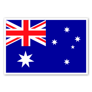 Order the flag of Australia as custom stickers today! 