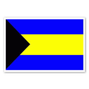 Order the flag of Bahamas as custom stickers today! 