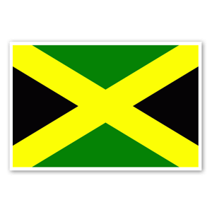 Order the flag of Jamaica as custom stickers today! 