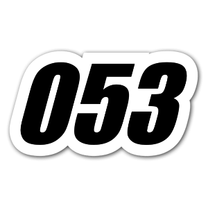 A racing sticker 053